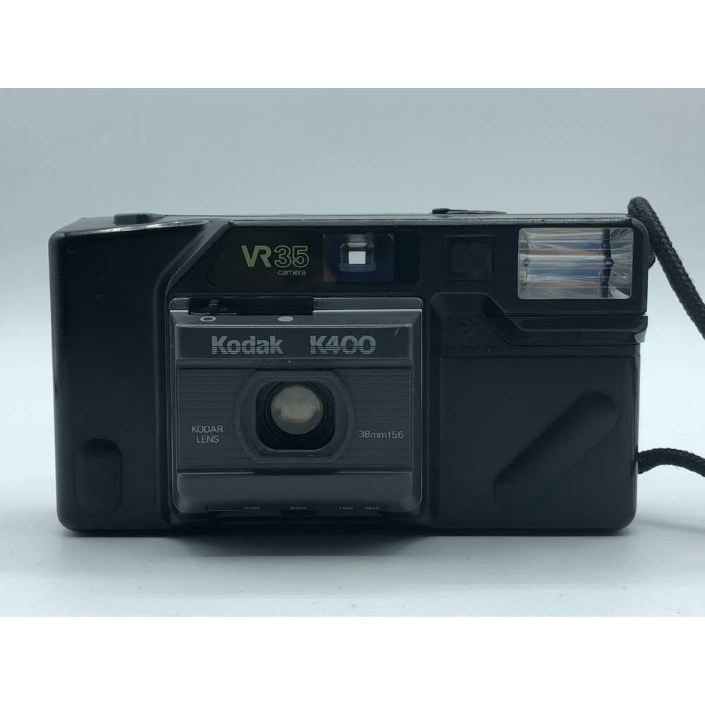 Kodak K400 VR35 Black 35mm Built-in Electronic Flash Vintage Camera with case